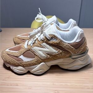 New Balance Brown suede and White Athletic Shoes